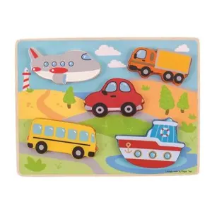 Produkt Bigjigs Toys Vkládací puzzle dopravní prostředky