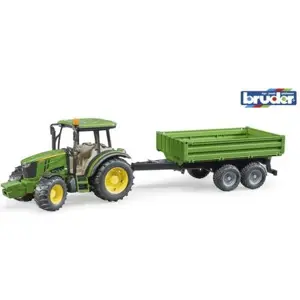 Produkt Bruder 2108 Traktor John Deere 5115 M s valníkem-šedá kola