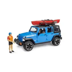 Bruder 2529 Jeep Wrangler Rubicon s kajakem a figurkou