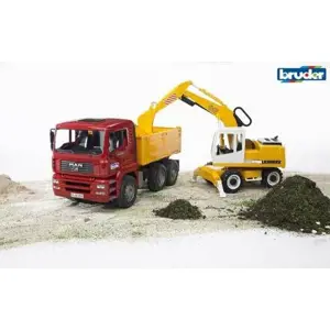 Produkt Bruder 2751 Nákladní auto MAN+bagr LIEBHERR