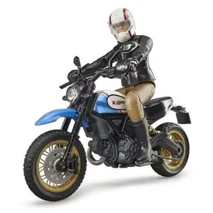 Bruder 63051 BWORLD Motocykl Scrambler Ducati Desert Sled s jezdcem