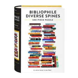 Chronicle Books Puzzle Bibliophile Diverse Spines 500 dílků