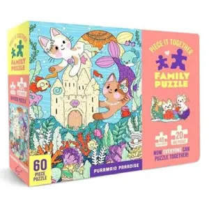 Produkt Chronicle Books Rodinné puzzle Purrmaid Paradise 60 dílků