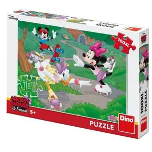 DINO Puzzle 100 XL dílků MINNIE SPORTUJE