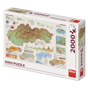 Produkt DINO Puzzle 2000 dílků MAPA SLOVENSKA