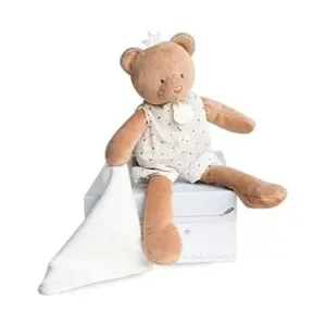 Produkt Doudou Dárková sada - plyšová hračka medvídek s dečkou 28 cm