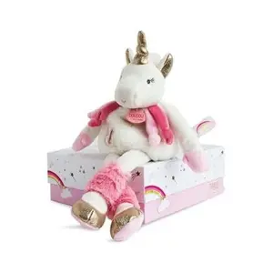 Produkt Doudou Dárková sada - Plyšový jednorožec 22 cm