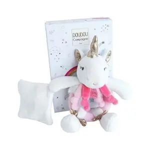 Produkt Doudou Plyšové chrastítko jednorožec 17 cm