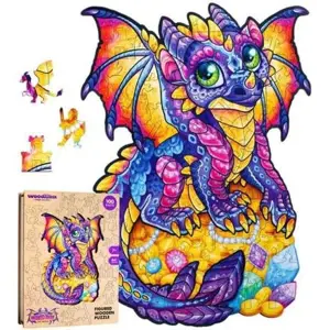 Produkt DŘEVĚNÉ BAREVNÉ PUZZLE - Začarovaný drak