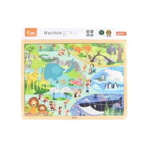 Produkt Dřevěné puzzle 48 dílků - Zoo