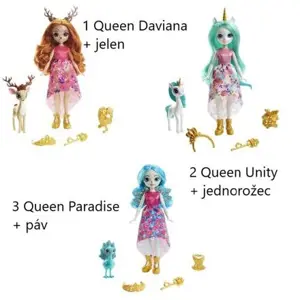 ENCHANTIMALS PANENKY KOLEKCE ROYAL varianta 3 Queen Paradise + páv