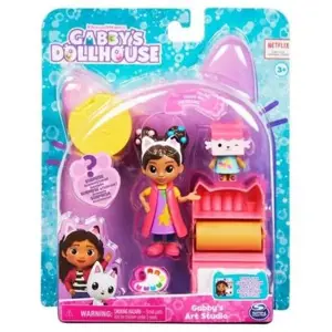 GABBY'S DOLLHOUSE kočičí hrací sady varianta 2 umělecké studio