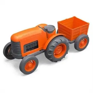 Produkt Green Toys Traktor s vlečkou oranžový