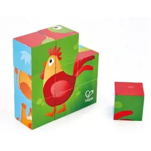 Hape Kubus 3x3 - domácí zvířata