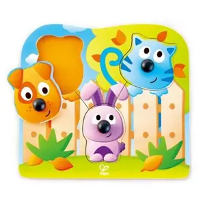 Hape Puzzle s úchytkami - Domácí zvířátka