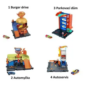 Produkt Hot Wheels City centrum města varianta 6 Ice cream swirl