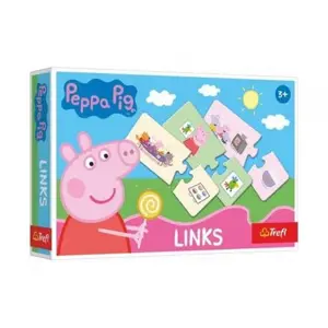 Hra Links skládanka Prasátko Peppa/Peppa Pig 14 párů vzdělávací hra v krabici 21x14x4cm