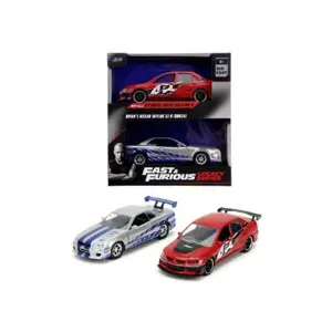 Jada Rychle a zběsile Twin Pack 2006 Mitsubishi Lancer Evo IX + Brianův 2002 Nissan Skyline GTR R34