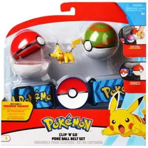 Jazwares Pokémon Clip and Go Poké Ball s páskem Ivysaur