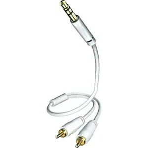 Produkt Kabel 3,5 mm ? 2x cinch, 0,5 m, bílý, Inakustik