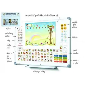 Kalendár magnetický - Škôlka 114ks magnetiek v kartóne SK verze