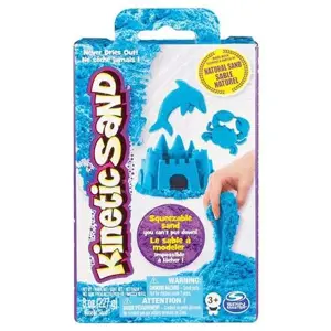 Produkt KINETIC SAND ZÁKLADNÍ KRABICE S PÍSKEM RŮZNÝCH BAREV 227g varianta modrý