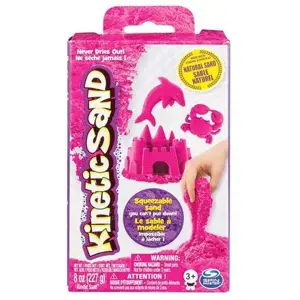 KINETIC SAND ZÁKLADNÍ KRABICE S PÍSKEM RŮZNÝCH BAREV 227g varianta růžový