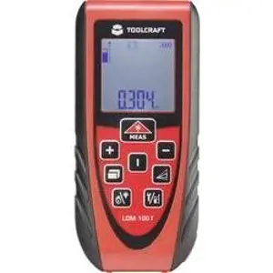 Laserový měřič vzdálenosti TOOLCRAFT LDM 100T, Rozsah měření (max.) 100 m