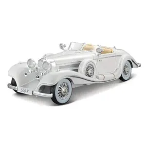 Maisto - 1936 Mercedes-Benz 500 K Typ Specialroadster, bílá, 1:18