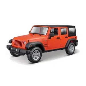 Maisto - 2015 Jeep Wrangler Unlimited, metal oranžová, 1:24