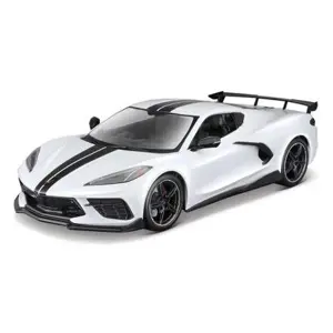 Produkt Maisto - 2020 Chevrolet Corvette Stingray Coupe (High Wing), bílá, 1:18