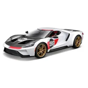 Maisto - 2021 Ford GT Heritage, bílá, 1:18