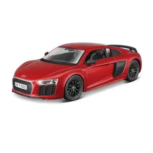 Maisto - Audi R8 V10 Plus, metal červená, assembly line, 1:24