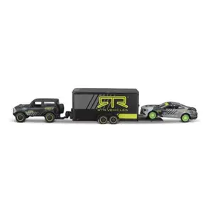 Produkt Maisto - Design Team Haulers, 2021 Ford Bronco, Car Trailer, 2015 Ford Mustang GT, 1:64