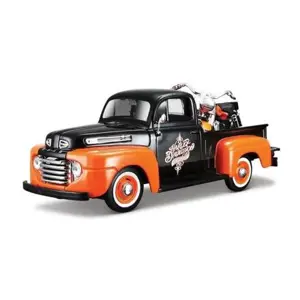 Produkt Maisto - Harley-Davidson Custom, 1948 Ford F-1 Pick up + 1958 FLH Duo Glide, 1:24