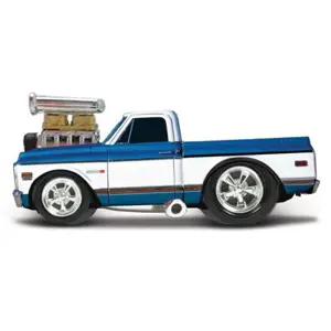 Produkt Maisto - Muscle Machines - 1972 Chevrolet C10 Pickup, modro-bílá, 1:64