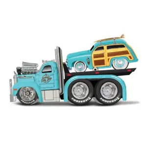 Maisto - Muscle Transports - 1953 MACK B-61 Flatbed 1950 Ford Woody, 1:64