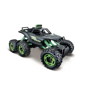 Maisto RC – Rock Crawler 6x6, matně černá, 2,4 GHz, XTR