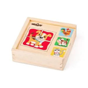 Produkt Minipuzzle - Zvířátka v dř. krabičce