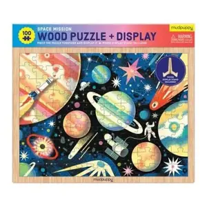 Produkt Mudpuppy Dřevěné puzzle Vesmírná mise 100 dílků