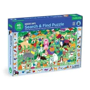 Produkt Mudpuppy Puzzle skládej a hledej "Psí den" 64 dílů