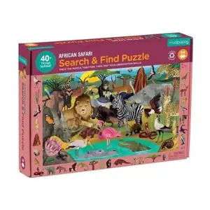 Mudpuppy Puzzle skládej a hledej Safari 64 dílů