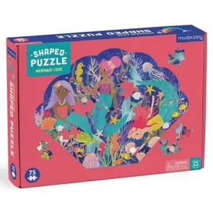 Produkt Mudpuppy Zátoka mořských víl - puzzle ve tvaru mušle 75 dílků