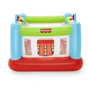 Nafukovací hrací centrum Bestway Fisher-Price s míčky (50ks), 1,75x1,73x1,35m