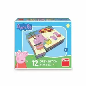 Produkt PEPPA PIG 12 Dřevěné licenční kostky