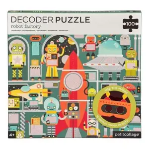 Produkt Petit Collage Puzzle roboti 100 ks s 3D brýlemi