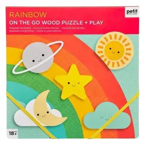 Produkt Petit Collage Robustní dřevěné puzzle Rainbow