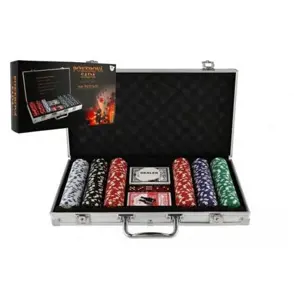 Produkt Poker sada 300ks + karty + kostky v hliníkovém kufříku v krabici