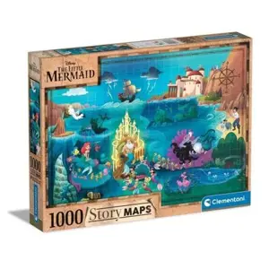 Produkt Puzzle 1000 dílků Disney Mapa - Malá mořská víla