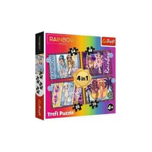 Produkt Puzzle 10v1 Kolekce módních panenek/Rainbow high v krabici